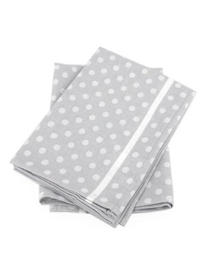 Lot De 2 Torchons De Cuisine à Pois Bohème - Microfibre Super Absorbante - 40x60 Cm - Déco Et Pratique - Cadeau Idéal