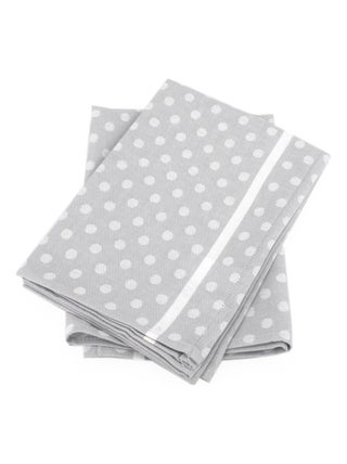 Lot de 2 torchons cuisine toile DOTS