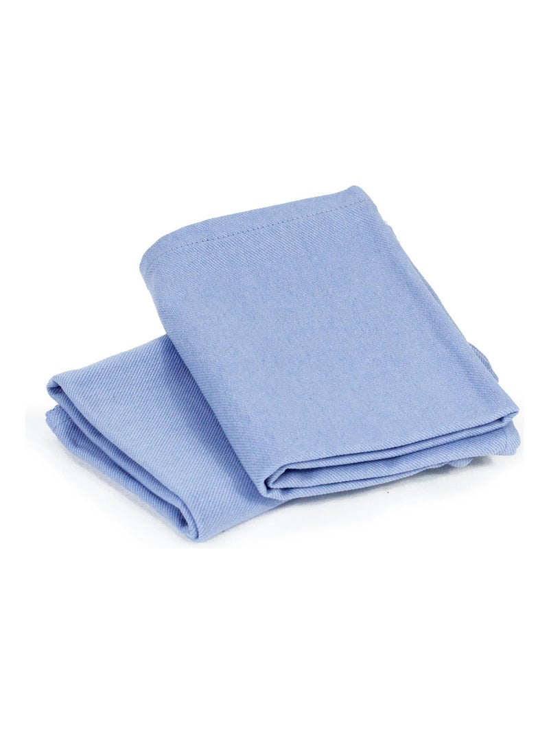 Lot de 2 torchons cuisine toile PURE KITCHEN TEA TOWEL Bleu outremer - Kiabi