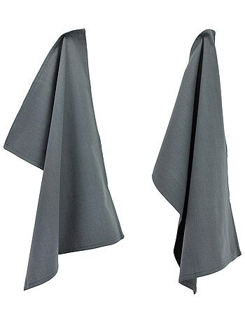 Lot de 2 torchons cuisine toile PURE KITCHEN TEA TOWEL