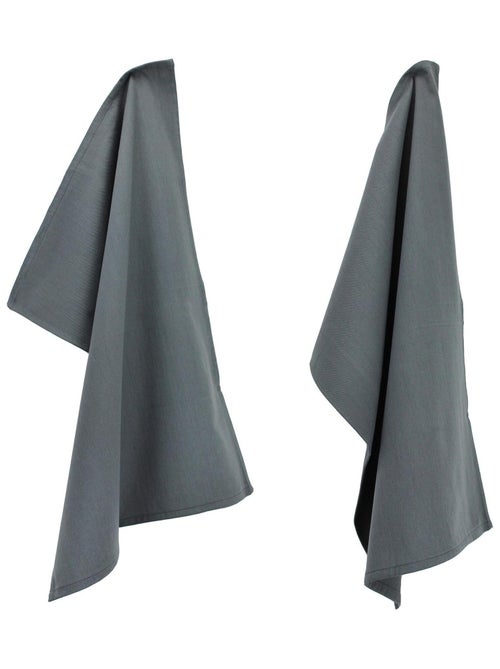 Lot de 2 torchons cuisine toile PURE KITCHEN TEA TOWEL - Kiabi