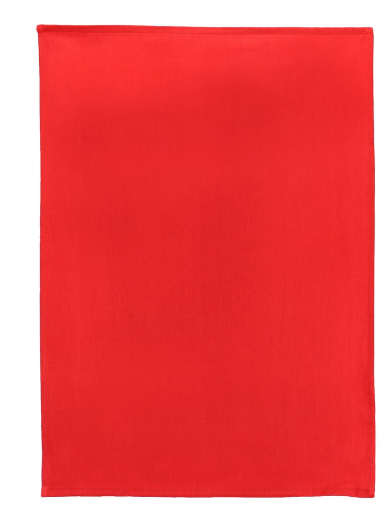 Lot de 2 torchons cuisine toile PURE KITCHEN TEA TOWEL Rouge - Kiabi