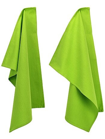 Lot de 2 torchons cuisine toile PURE KITCHEN TEA TOWEL