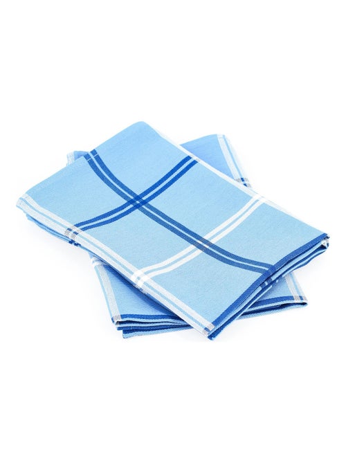 Lot de 2 torchons cuisine toile SQUARES 50x70 cm - Kiabi