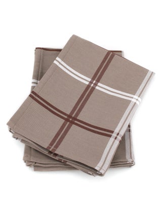 Lot de 2 torchons cuisine toile SQUARES 50x70 cm