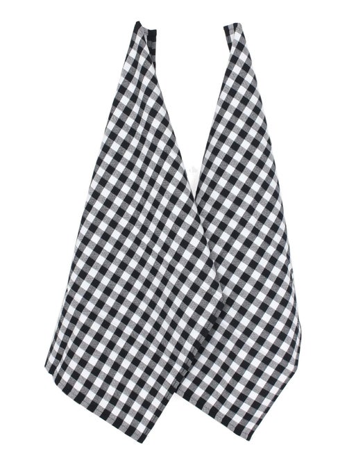 Lot de 2 torchons cuisine toile SQUARES VICHY 50x70 cm - Kiabi