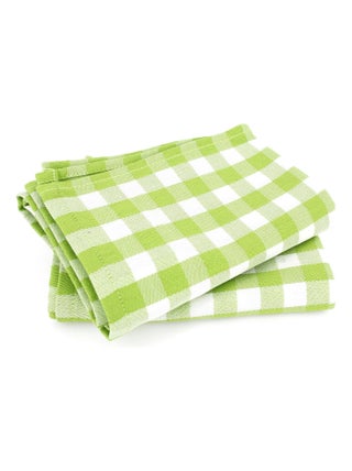 Lot de 2 torchons cuisine toile SQUARES VICHY 50x70 cm