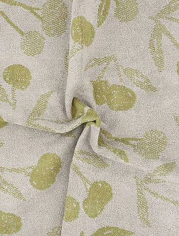 Lot de 2 torchons de cuisine éponge coton BING 50x50 cm