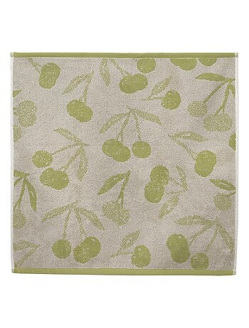 Lot de 2 torchons de cuisine éponge coton BING 50x50 cm