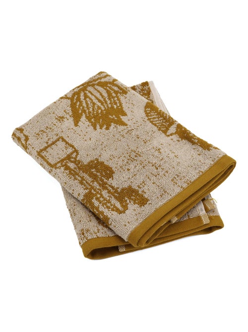 Lot de 2 torchons de cuisine éponge coton CACTUS 50x50 cm - Kiabi