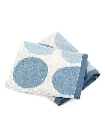 Lot de 2 torchons de cuisine éponge coton GLOBUS 50x50 cm