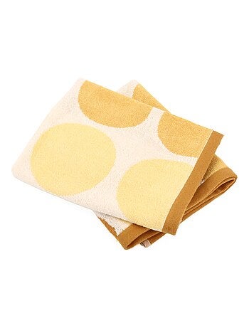 Lot de 2 torchons de cuisine éponge coton GLOBUS 50x50 cm