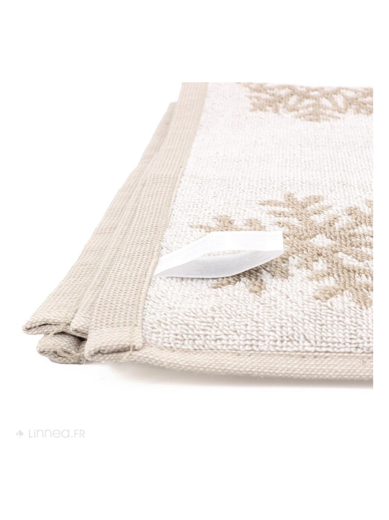 Lot de 2 torchons de cuisine éponge coton ICE 50x50 cm Beige - Kiabi