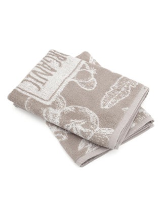 Lot de 2 torchons de cuisine éponge coton ORGANIC 50x50 cm