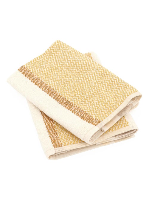 Lot de 2 torchons de cuisine éponge coton OTON 50x50 cm - Kiabi