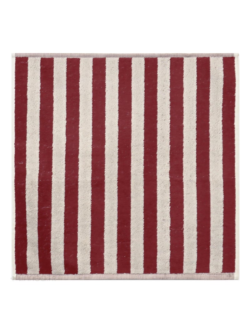 Lot de 2 torchons de cuisine éponge coton PAT 50x50 cm Bordeaux - Kiabi