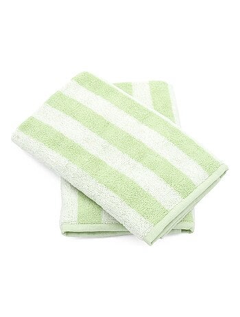 Lot de 2 torchons de cuisine éponge coton PAT II 50x50 cm