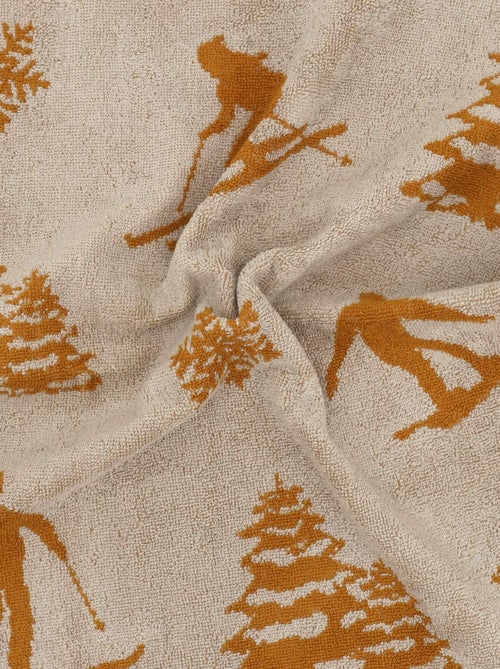 Lot de 2 torchons de cuisine éponge coton SKI 50x50 cm - Kiabi