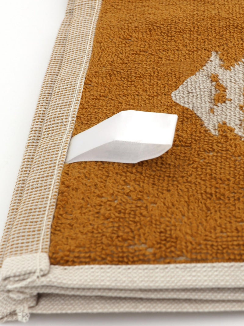 Lot de 2 torchons de cuisine éponge coton SKI 50x50 cm Jaune - Kiabi