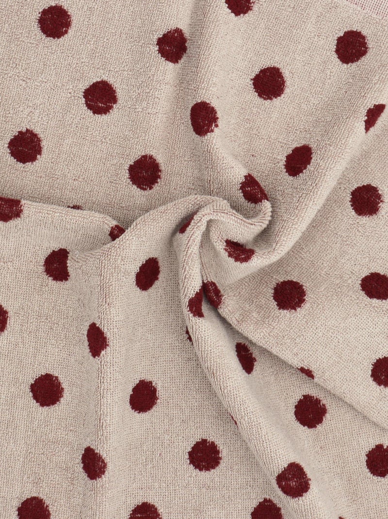 Lot de 2 torchons de cuisine éponge coton SPOT 50x50 cm Bordeaux - Kiabi