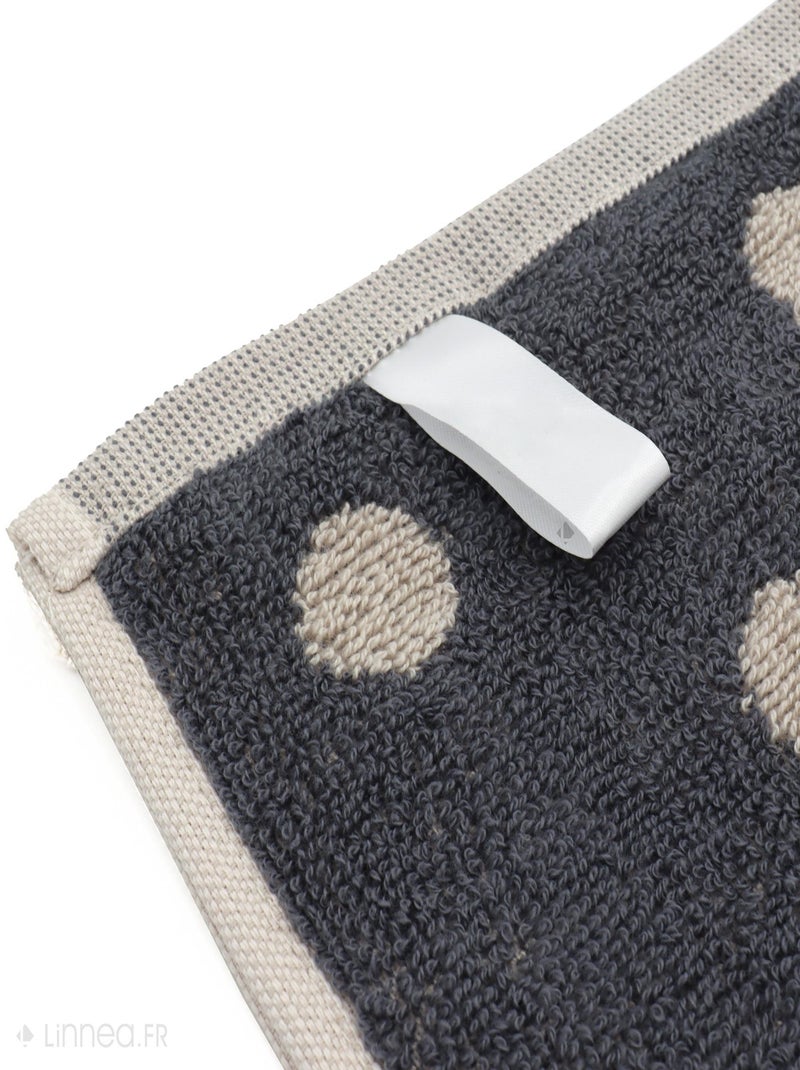 Lot de 2 torchons de cuisine éponge coton SPOT 50x50 cm Gris - Kiabi