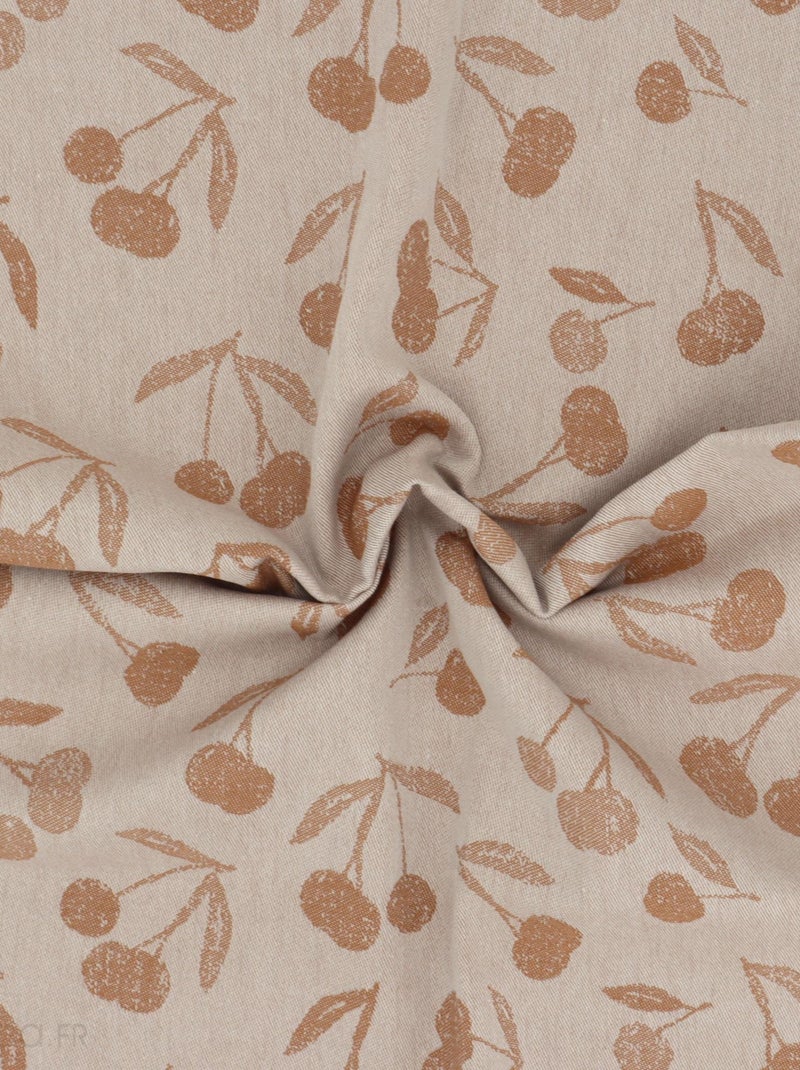 Lot de 2 torchons de cuisine toile coton BING 50x70 cm Marron - Kiabi