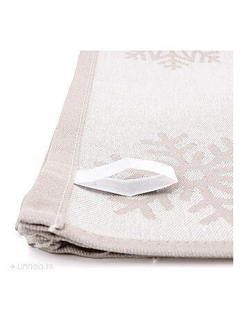 Lot de 2 torchons de cuisine toile coton ICE 50x70 cm