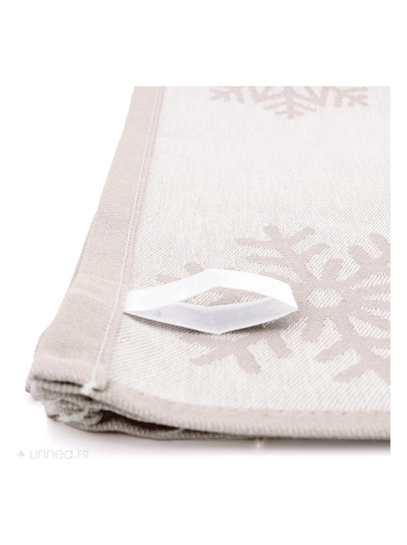 Lot de 2 torchons de cuisine toile coton ICE 50x70 cm Beige - Kiabi