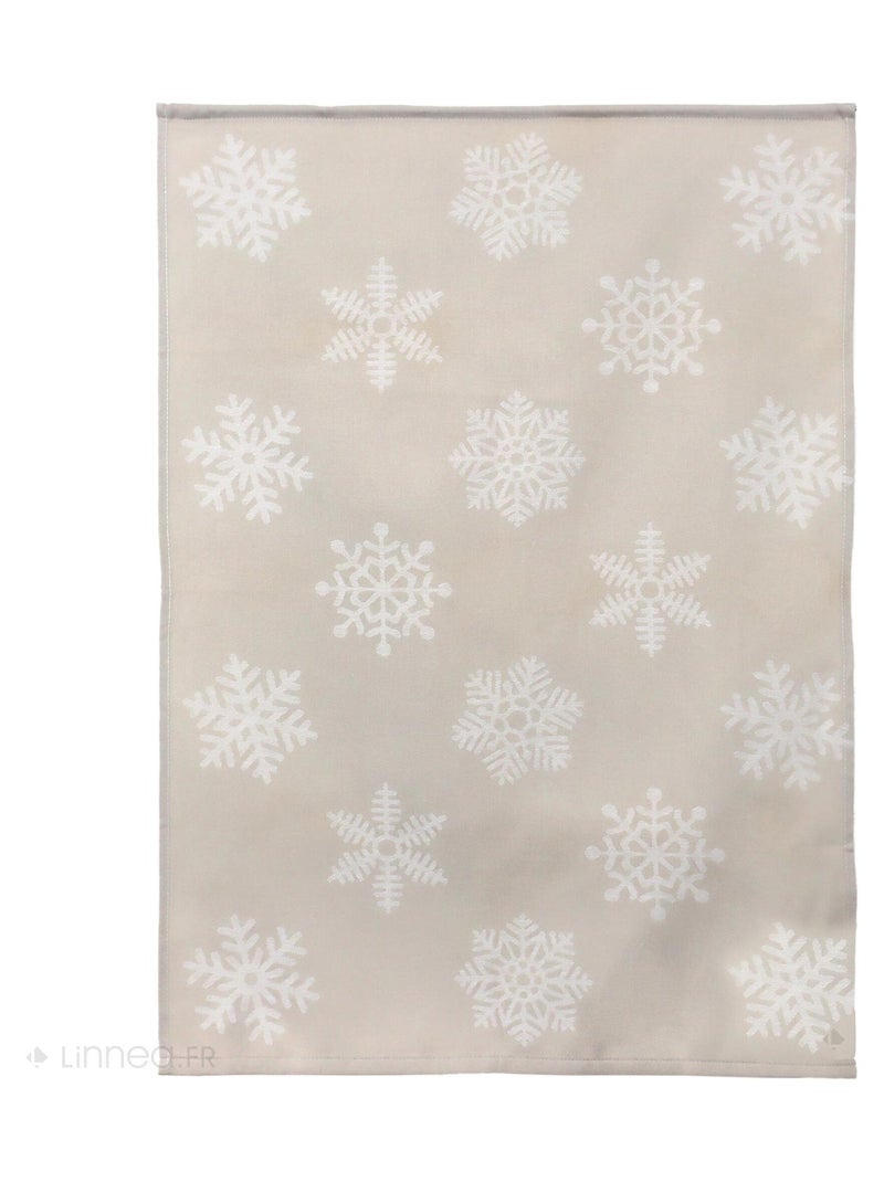 Lot de 2 torchons de cuisine toile coton ICE 50x70 cm Beige - Kiabi
