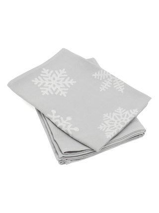 Lot de 2 torchons de cuisine toile coton ICE 50x70 cm