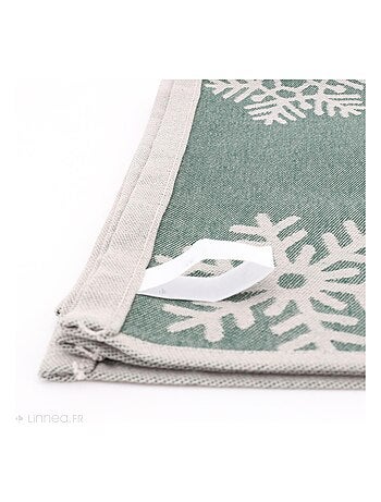 Lot de 2 torchons de cuisine toile coton ICE 50x70 cm