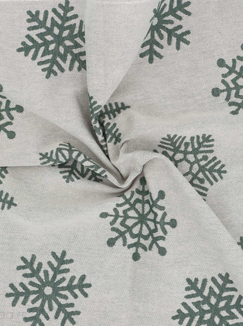 Lot de 2 torchons de cuisine toile coton ICE 50x70 cm Vert - Kiabi