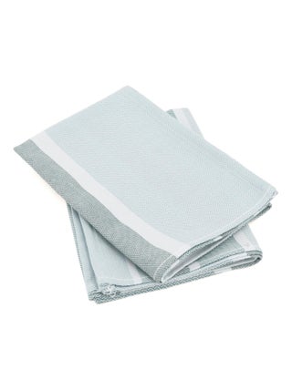 Lot de 2 torchons de cuisine toile coton OTON 50x70 cm