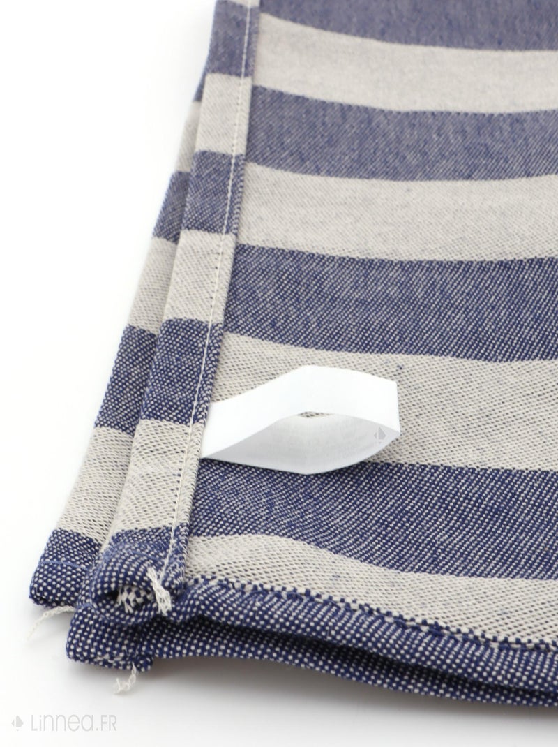 Lot de 2 torchons de cuisine toile coton PAT 50x70 cm Bleu - Kiabi