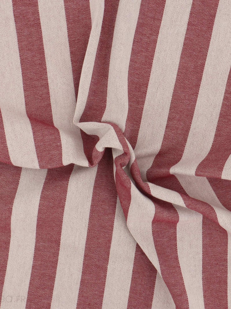 Lot de 2 torchons de cuisine toile coton PAT 50x70 cm Bordeaux - Kiabi