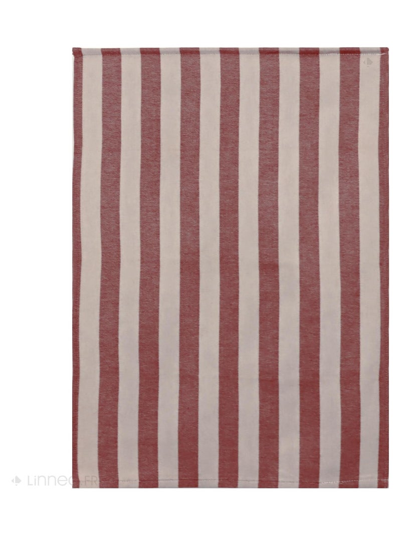 Lot de 2 torchons de cuisine toile coton PAT 50x70 cm Bordeaux - Kiabi