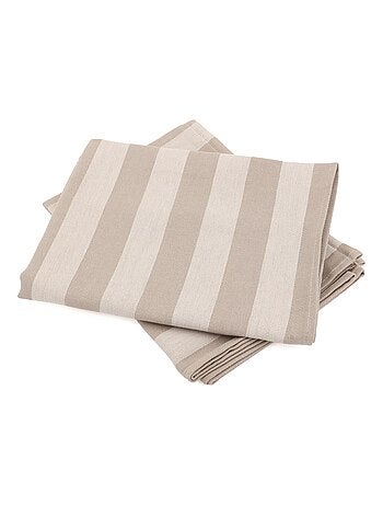 Lot de 2 torchons de cuisine toile coton PAT 50x70 cm