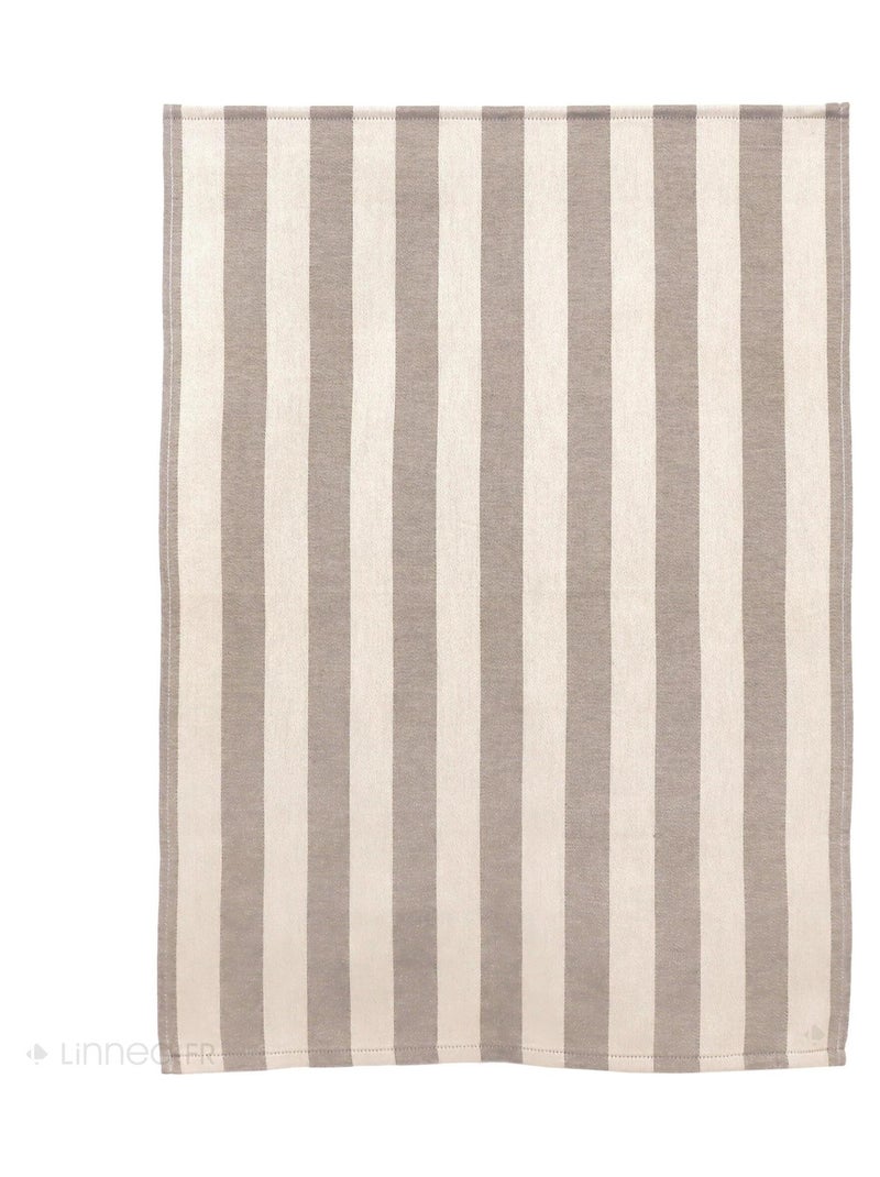 Lot de 2 torchons de cuisine toile coton PAT 50x70 cm Marron - Kiabi