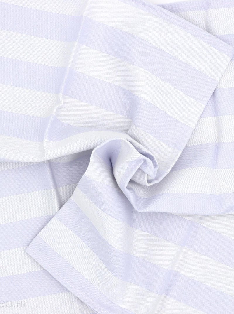 Lot de 2 torchons de cuisine toile coton PAT II 50x70 cm Bleu - Kiabi