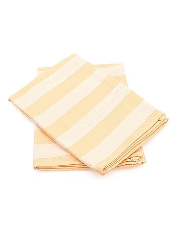 Lot de 2 torchons de cuisine toile coton PAT II 50x70 cm