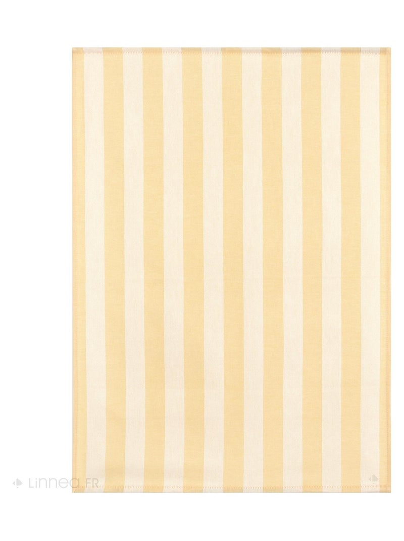Lot de 2 torchons de cuisine toile coton PAT II 50x70 cm Jaune - Kiabi