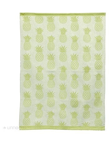 Lot de 2 torchons de cuisine toile coton PINEAPPLE 50x70 cm