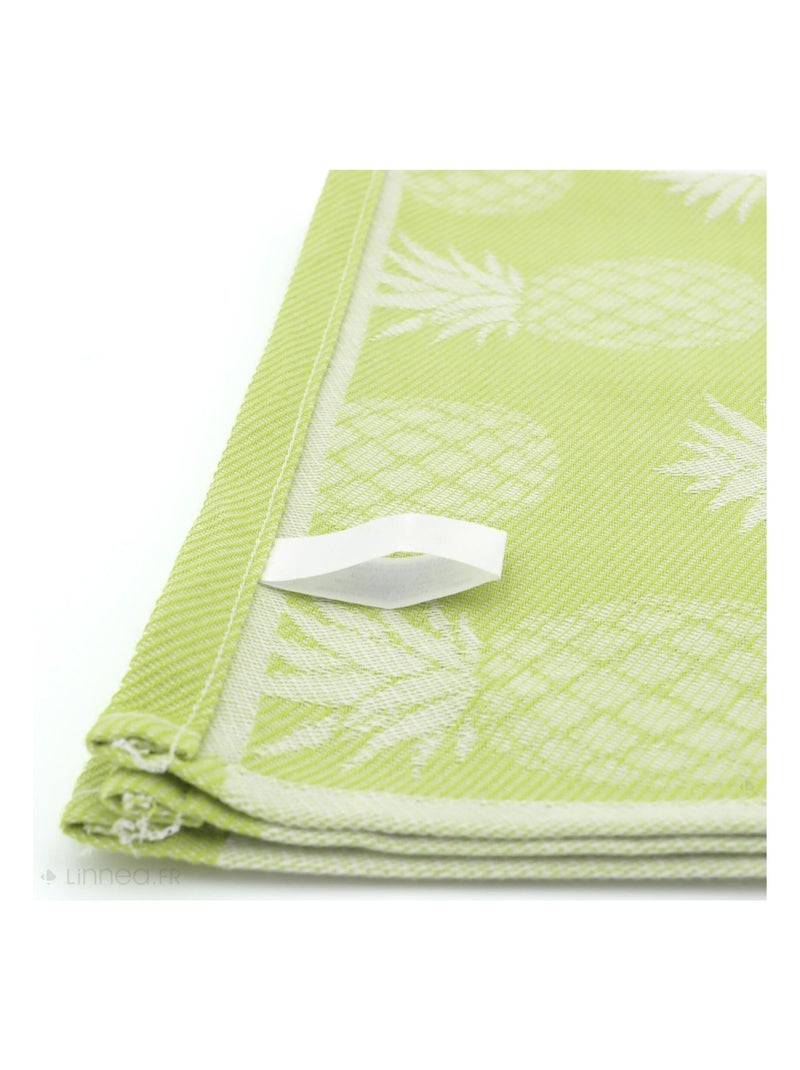 Lot de 2 torchons de cuisine toile coton PINEAPPLE 50x70 cm Vert - Kiabi