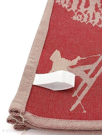 Lot de 2 torchons de cuisine toile coton SKI 50x70 cm