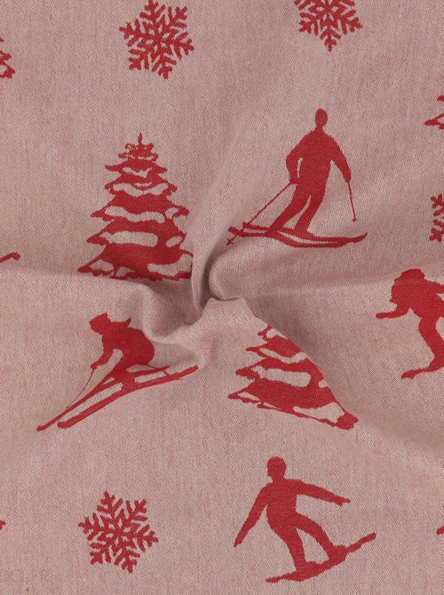 Lot de 2 torchons de cuisine toile coton SKI 50x70 cm - Kiabi