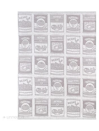 Lot de 2 torchons de cuisine toile coton SOUP 50x70 cm