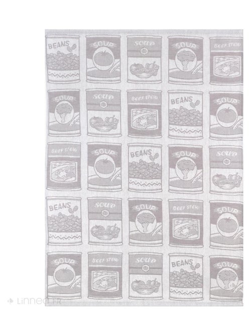 Lot de 2 torchons de cuisine toile coton SOUP 50x70 cm - Kiabi