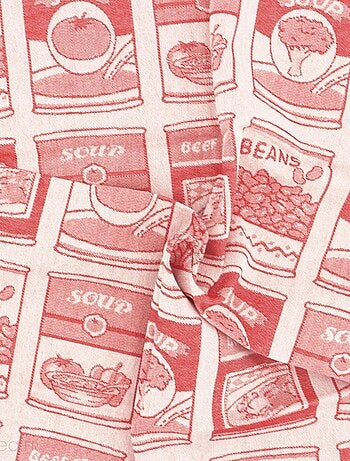Lot de 2 torchons de cuisine toile coton SOUP 50x70 cm