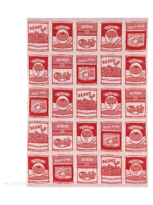 Lot de 2 torchons de cuisine toile coton SOUP 50x70 cm - Kiabi