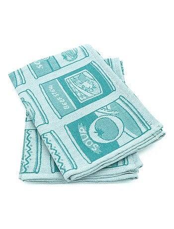 Lot de 2 torchons de cuisine toile coton SOUP 50x70 cm